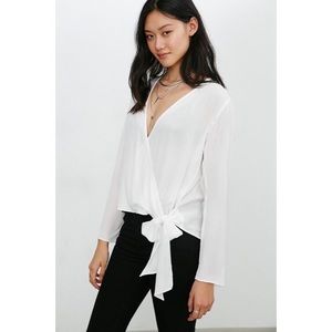 Urban Outfitters Tie-Front Surplice Top